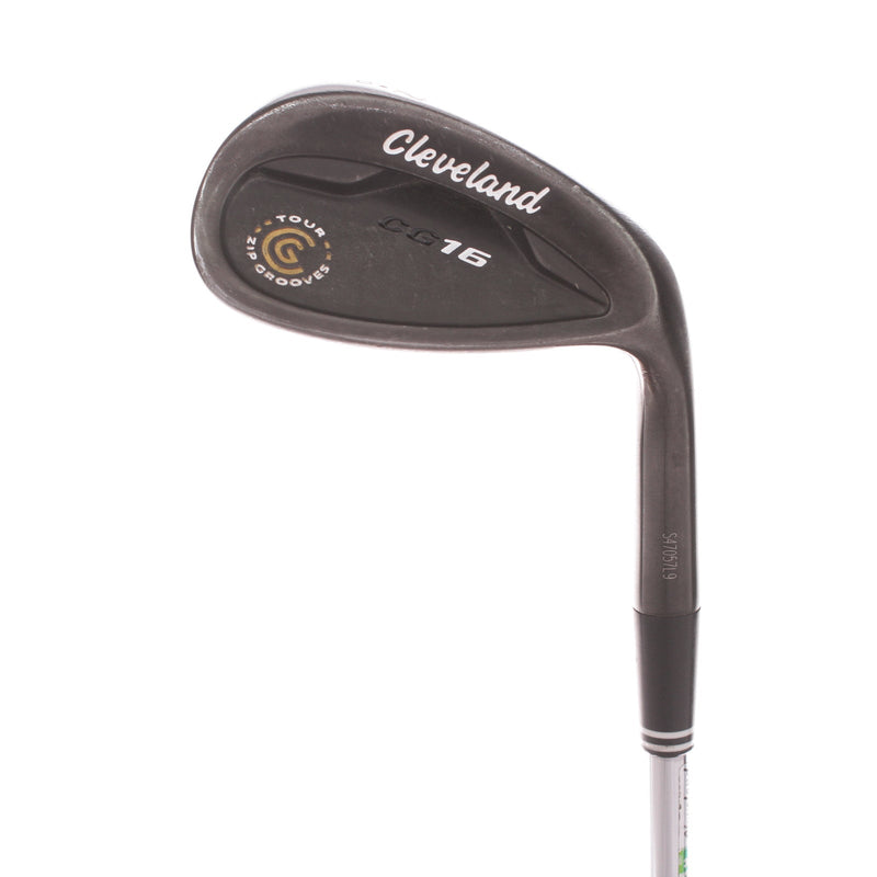 Cleveland CG16 Black Pearl Steel Men's Right Gap Wedge 52 Degree 10 Bounce Wedge Flex - Wedge Flex