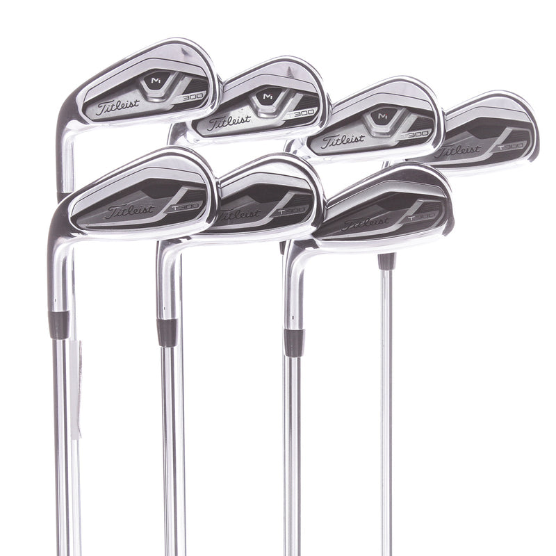 Titleist T300ii Steel Men's Left Irons 5-GW  Regular - True Temper AMT Red R