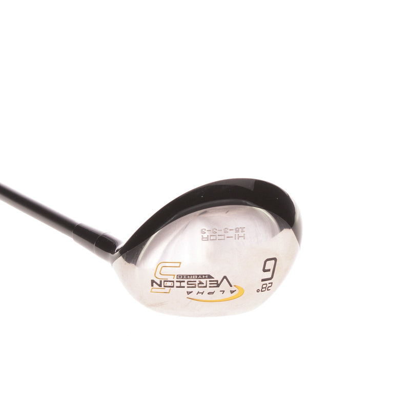 Longridge Alpha Version 5 Graphite Men's Right 6 Hybrid 28 Degree Stiff - SK Fiber Hybrid Force 80