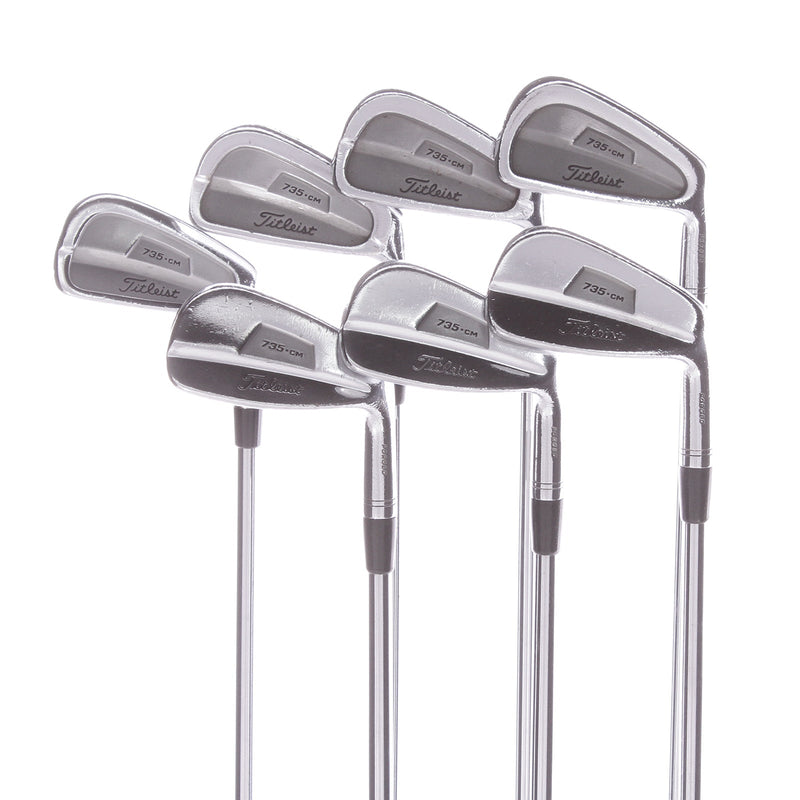 Titleist 735.CM (Stainless) Steel Men's Right Irons 4-PW  Stiff - True Temper