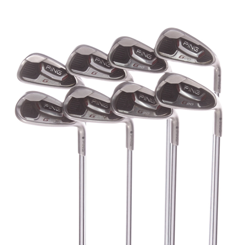 Ping G20 Steel Men's Right Irons 4-SW Black Dot  Regular - Ping CFS R