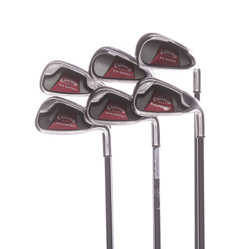 Callaway Big Bertha Graphite Men's Right Irons 4-9  Regular - Callaway 75 R