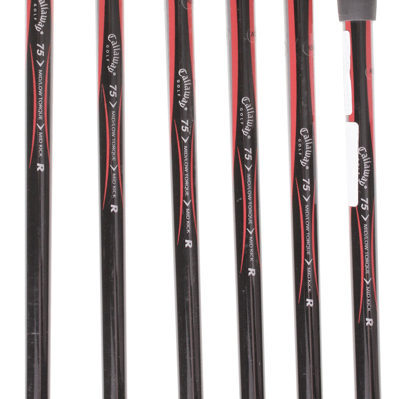 Callaway Big Bertha Graphite Men's Right Irons 4-9  Regular - Callaway 75 R