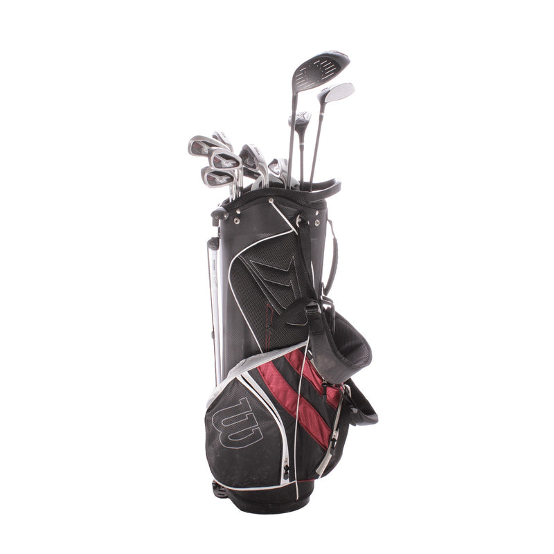 Wilson Deep Red Tour Steel Men's Right Package Set  Regular - Wilson Deep Red