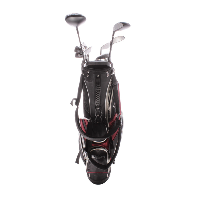 Wilson Deep Red Tour Steel Men's Right Package Set  Regular - Wilson Deep Red