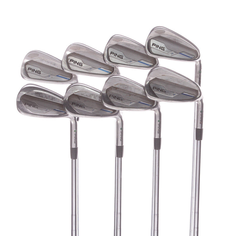 Ping i-Series E1 Steel Men's Right Irons 4-UW Green Dot  Stiff - Ping CFS Distance S