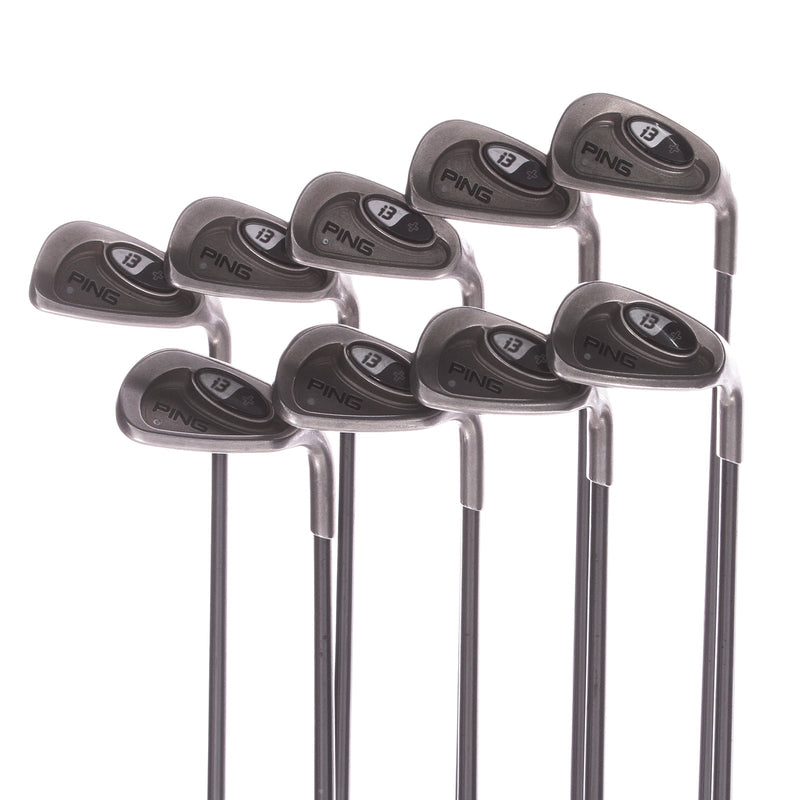 Ping I3 Graphite Men's Right Irons 3-SW Silver Dot  Regular - Ping i3+