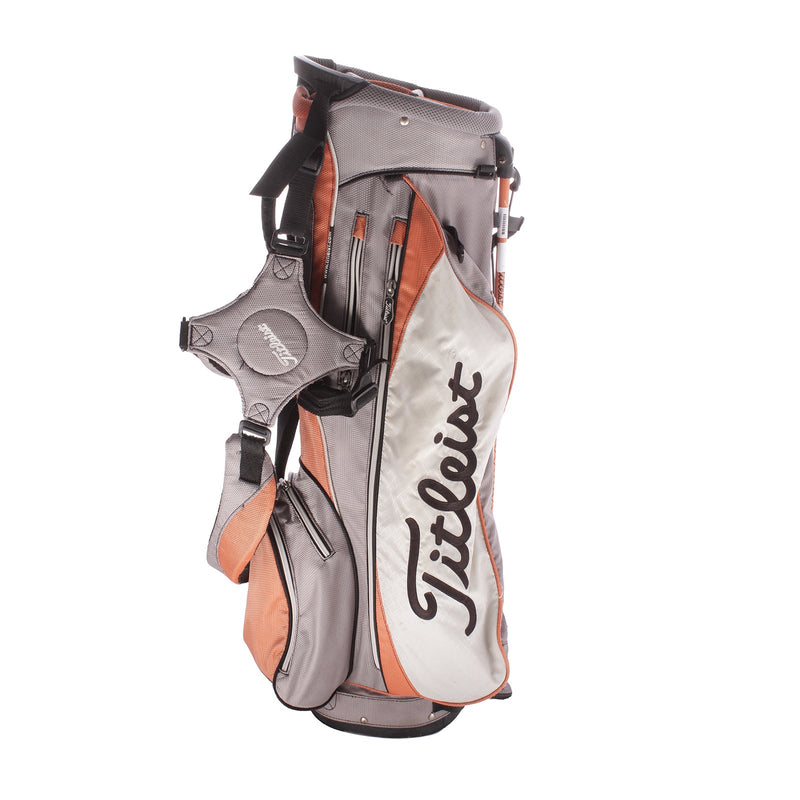 Titleist Second Hand Stand Bag - Silver/Orange