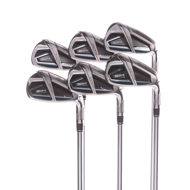 TaylorMade Sim Max OS Steel Men's Right Irons 5-PW  Regular - KBS Tour 90 R