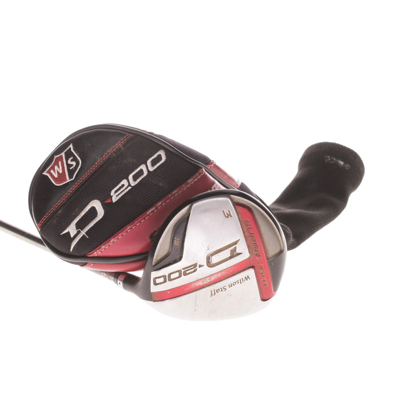 Wilson Staff D300 Superlight Graphite Men's Right Fairway 3 Wood 15 Degree Regular - UST Mamiya Elements Chrome 49FR